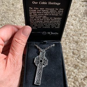 Celtic cross necklace